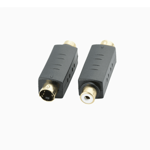 RCA Female Composite to S-Video svideo Male Adapter