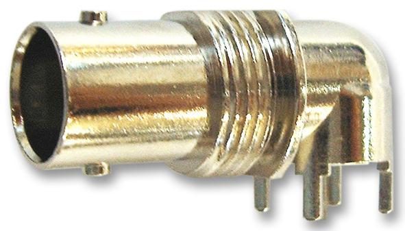 Coaxial Connector BNC Right Angle Bulkhead Jack 50 Ohm Brass