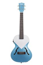 Kala Archtop Jazz Tenor Ukulele Lakeshore Blue - front view