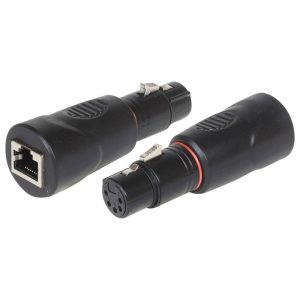 DMX 5 Pin XLR Female to RJ45 Adapter
