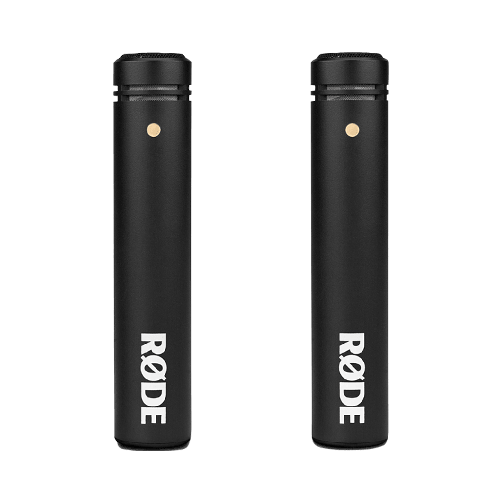 RODE M5 Matched Pair Small Diaphragm Condenser Studio Microphones - front view