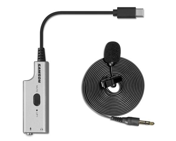LMU1 - Broadcast Lavalier Microphone with USB adapter