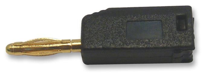 Banana Test Connector 2mm Plug Cable Mount - Black