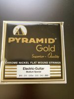 PYRAMID Gold Chrome Nickel Flat Wound Medium Electric Guitar Strings 11-48