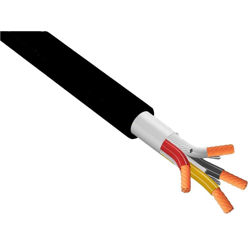 Quik Lok 4 Core Speaker Cable (4 x 2.50 mm²) - diameter 11.0mm - Black - Per Meter