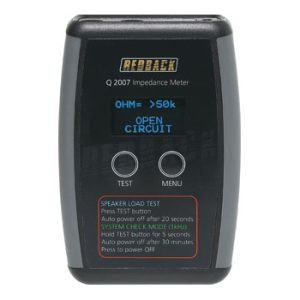 Digital Audio Impedance Meter 100v Line - front view