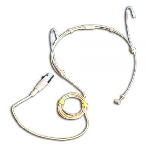 Slimline Cardioid Headworn Microphone – Beige