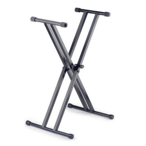 Stagg Double Braced X-Style Keyboard Stand Black