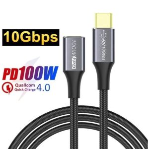 3m USB-C Male to USB-C Female Extension Cable