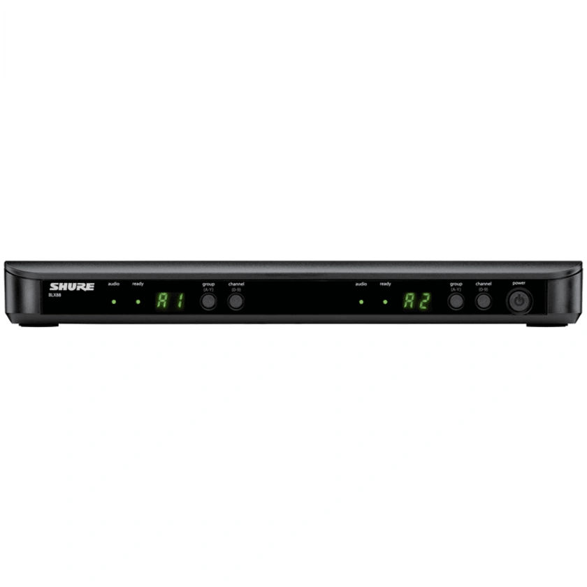 Shure BLX88 Dual-Channel Wireless Receiver M17 which is 662 to 686 MHZ