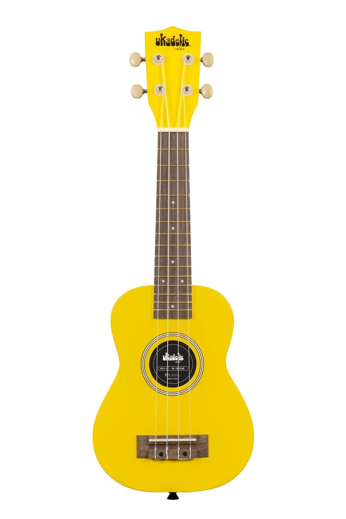 Soprano Ukulele Featuring Wooden Body, Board and Bridge - Includes Bag, Strings and Machine Heads Taxi Cab