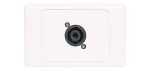 4 Pin Neutrik Speakon Horizontal Speaker Wallplate Dual Cover