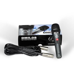 Wharfedale DM5 dynamic mic, switch,  XLR Cable incl