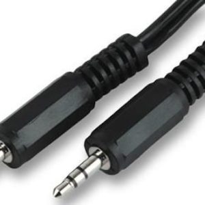 2.5mm TRS Jack to 2.5mm TRS Jack Cable Lead 5m - Black
