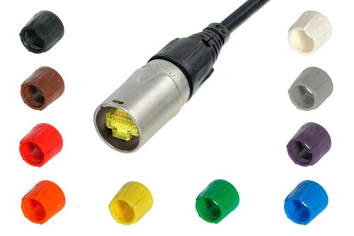 Neutrik BSE Blue Bushings – Color Coding for NE8MX, NE8MX-B, NE8MC, and NE8MC-B EtherCON Connectors