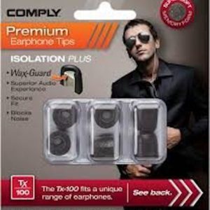 Comply Isloation with Wax Guard TX-100 BLK-M 3pr