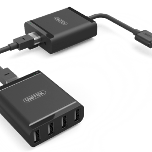 UNITEK USB 2.0 Extender Over RJ45 + 4-Port USB-A Hub. Extender For USB