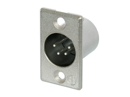 Neutrik  XLR Connector 4 Pin Panel Mount  MALE
