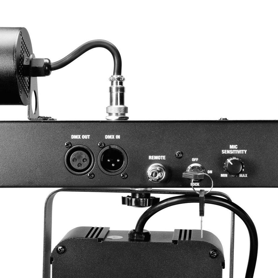MULTI FX BAR LED Lighting System with 5 Lighting Effects for Mobile DJs, Entertainers and Bands - front view