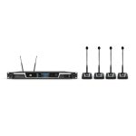LD System 4-Channel Wireless Conference System With Desktop Mics - front view