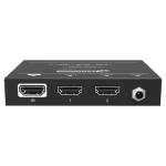 2 Way HDMI 4K High Speed Splitter 18Gbps with Built-In Downscaler