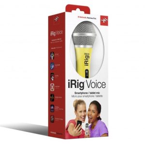 Yellow iRig Voice Handheld microphones for smartphone and tablets IP-IRIG-MICVOCY-IN