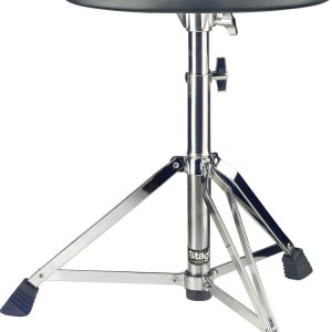 Drum throne, double braced, chrome finish
