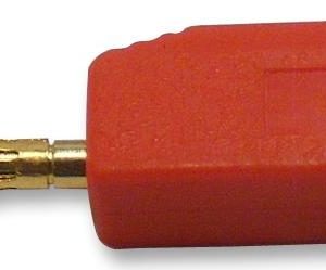 Banana Test Connector 2mmPlug Cable Mount - Red