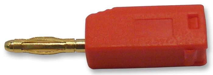 Banana Test Connector 2mmPlug Cable Mount - Red
