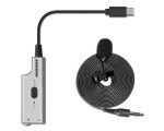 LMU1 - Broadcast Lavalier Microphone with USB adapter - front view