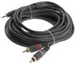3.5mm TRS Jack to Dual RCA Cable 7.62m