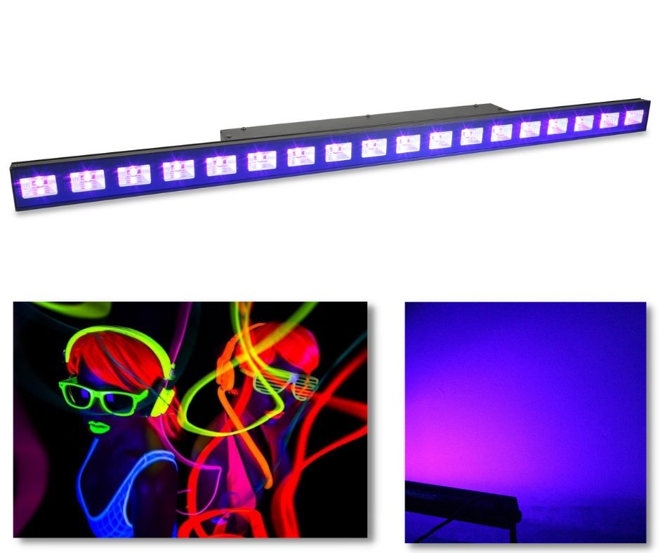 UV LED Bar with DMX Control 18x 3w UV LEDs