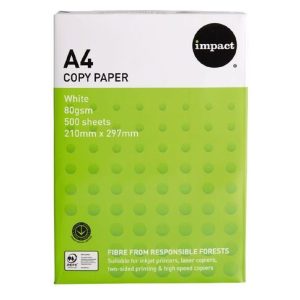 Impact A4 Photocopy Paper 80gsm 500 Pack White