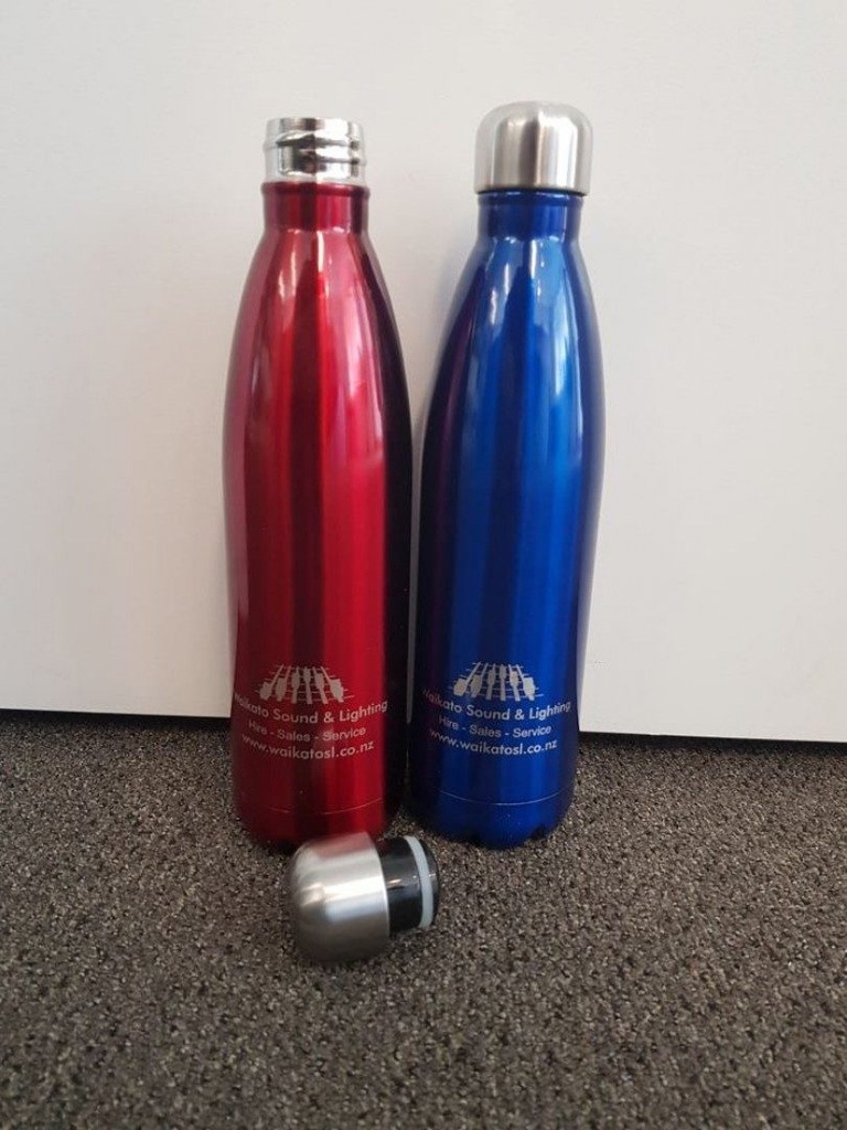 Large Stainless Steel Double Wall Bottle 750mls - Blue