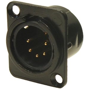 XLR Connector 5 Pin Panel Mount MALE