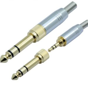 2 In 1 Set Cable Mount TRS 3.5mm Jack and TRS 6.35mm Jack