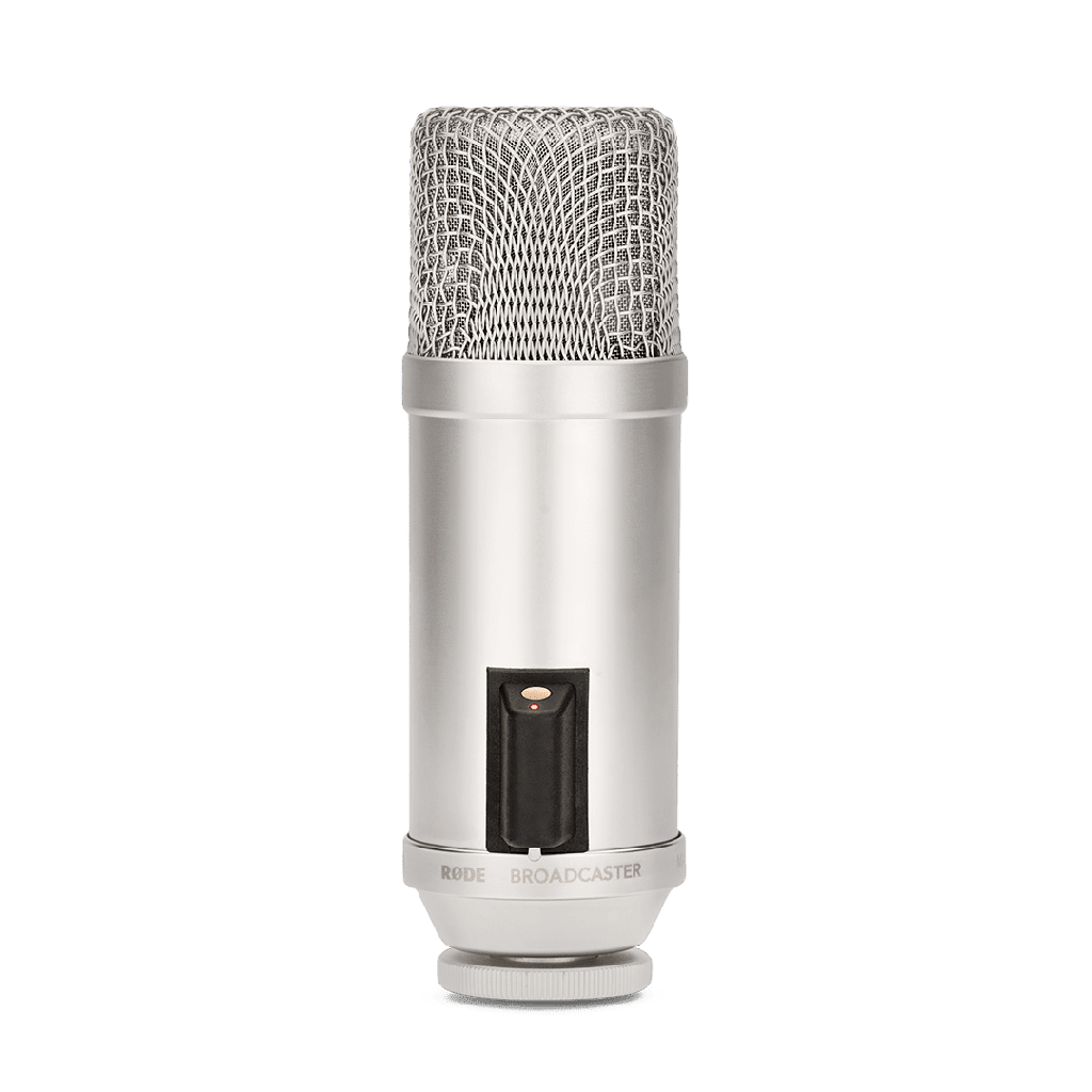 RODE Broadcaster Precision 1 Inch Cardioid End-Address Condenser Microphone W Unique On Air Indicator