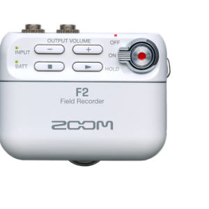 Zoom F2-BT Ultracompact Bluetooth-Enabled Portable Field Recorder with Lavalier Microphone (White)