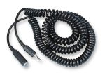 3.5mm TRS Jack to 3.5mm TRS Socket 1m Cable Lead - front view