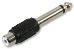 6.35mm TS Jack to RCA Adaptor Plug - front view