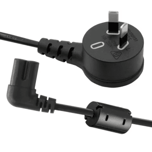 Low Profile Right Angle Figure 8 Power Cable 1.5m