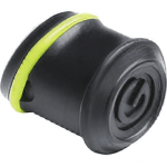 Rubber foot for speaker stand legs - front view