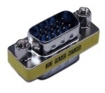 DYNAMIX HD DB15 VGA Male/Male Mini Gender Changer Adapter
