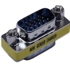 DYNAMIX HD DB15 VGA Male/Male Mini Gender Changer Adapter