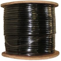 RG6/U Black 75 Ohm Coax Cable 1000ft 305m Drum