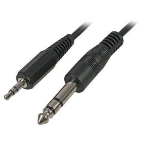 Audio Cable Stereo TRS 3.5mm Jack to 1/4" 6.5mm Jack - 0.45m