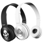 iDance Two Pack Bluetooth Heapdhones Black/White - front view