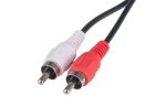 DYNAMIX 20m RCA Audio Cable 2 RCA To 2 RCA Plugs, Coloured Red & White