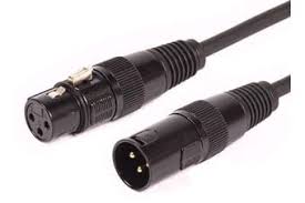 EWI DMX3-10 – 3-Pin XLR Male to XLR Female DMX Cable (10 ft / 3 m)