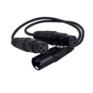 EWI YRP09 – Dual XLR Female to Single XLR Male Y-Split Cable (30 cm / 12")